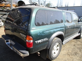 2001 TOYOTA TACOMA PRERUNNER GREEN DOUBLE CAB 3.4L AT 2WD Z16387